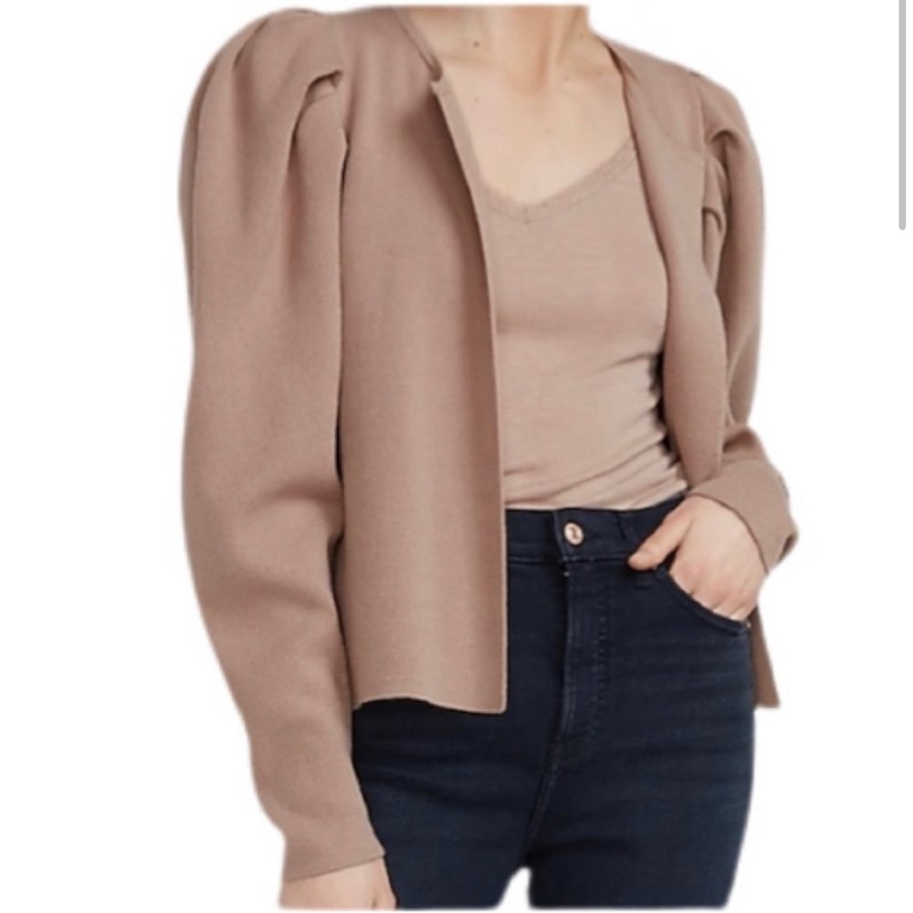 Express Bubble Shoulder Cardigan